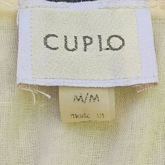 Embroidered Embellished Hippie BOHO Kimono Tie Front Prairie Shrug Cream Medium - Picture 4 of 13